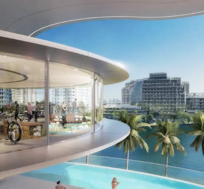 Nobu 619 Brickell Miami gym pool view