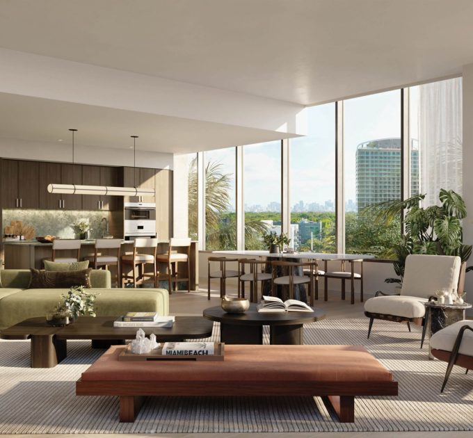 The Well Coconut Grove Residence_01West_KitchenLiving